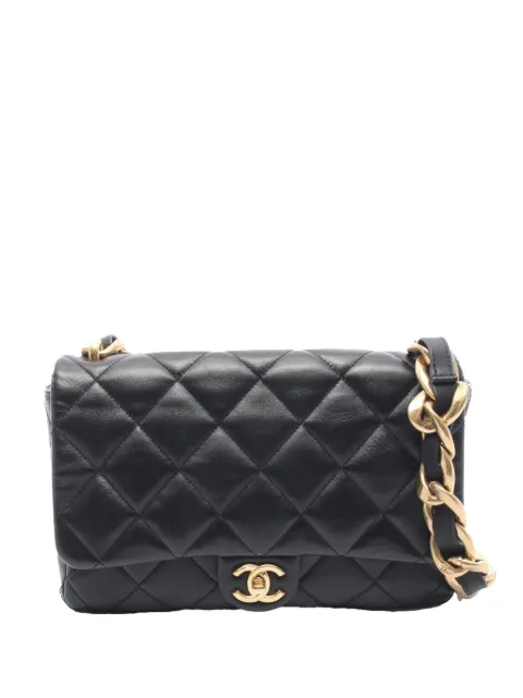 CHANEL Pre-Owned 2021-2026 Large Quilted Lambskin Funky Town Flap shoulder bag Black OV17BCLMMQ5ITOWB