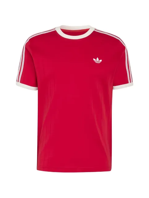 adidas striped short-sleeve T-shirt Red KS4066