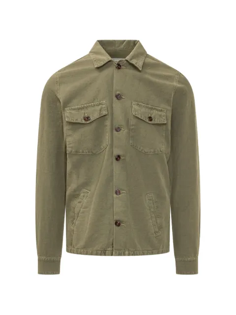 BL'KER chest-pocket long-sleeve shirt Green BLKMPE266510