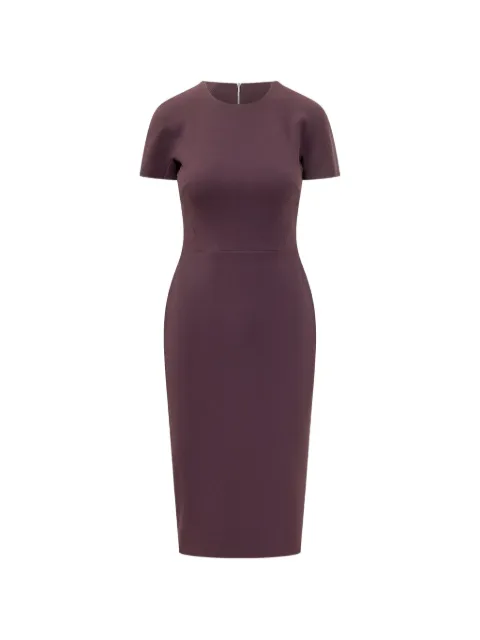Victoria Beckham Claude zip-fastening midi dress Purple 1125WDR005232A