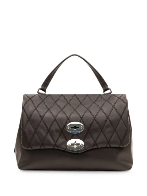 Zanellato Postina Trame S diamond-quilted tote bag Brown 0709502340000S