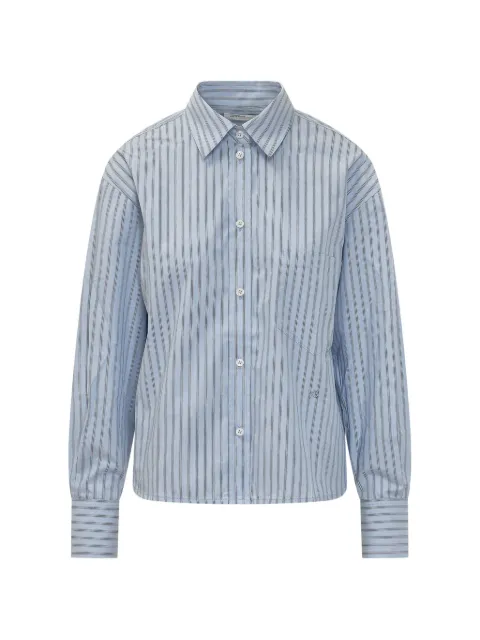 Victoria Beckham Ellys striped shirt Blue 1326WSH007474G