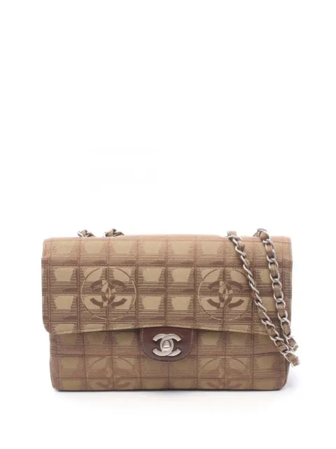 CHANEL Pre-Owned 2002-2003 New Travel Line Nylon Single Flap shoulder bag Brown GKKLDR2NWXVXL6KV
