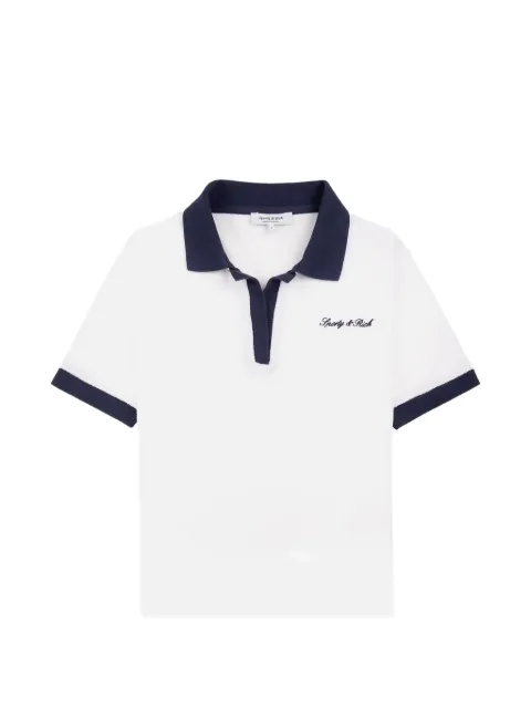 Sporty & Rich Signature Logo terry T-shirt White TO04275326WH50