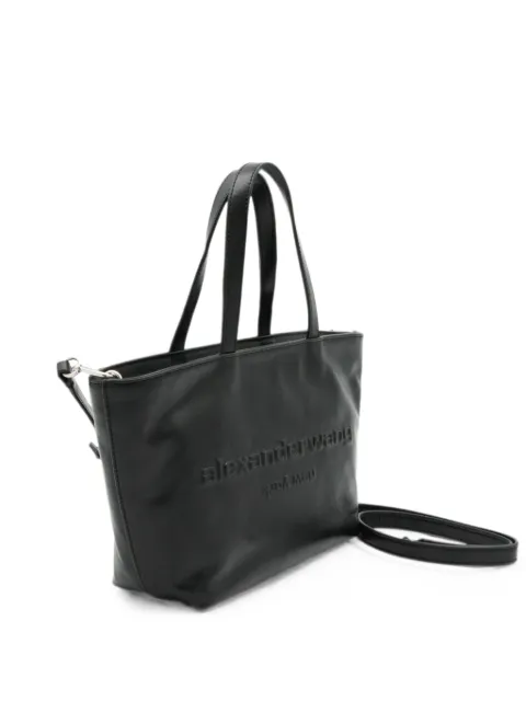 Alexander Wang embossed-logo leather tote bag Black 20326T40L