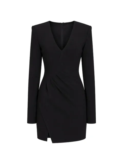 DSQUARED2 draped long-sleeve dress Black DR28397