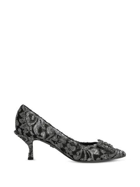 Dolce & Gabbana Amore crystal-embellished pumps Silver CD0066AY