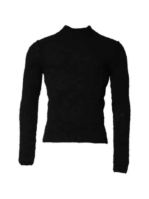 Dolce & Gabbana textured-knit mock-neck sweater Black GXX02ZJDVG8