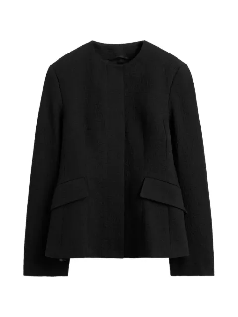 TOTEME jacquard cotton jacket Black 263WRZ0075FB0601001