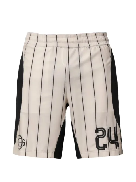 Dolce & Gabbana pinstripe-pattern DG logo shorts Neutrals GV84AZ