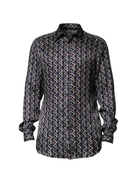 Dolce & Gabbana geometric-print shirt Blue GOLD