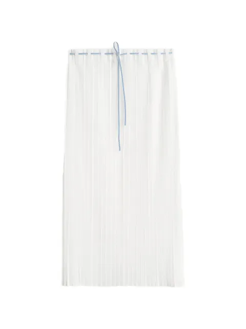 TOTEME pleated midi skirt White 263WRB0429FB0672