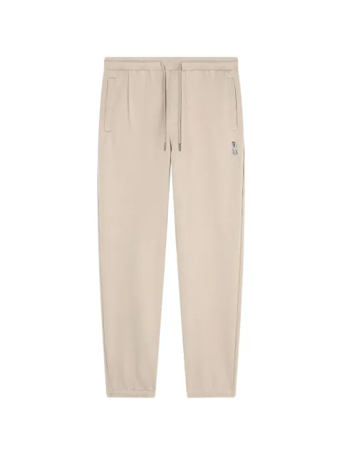 Armani Exchange logo-patch drawstring track pants Neutrals XM002447AF22124