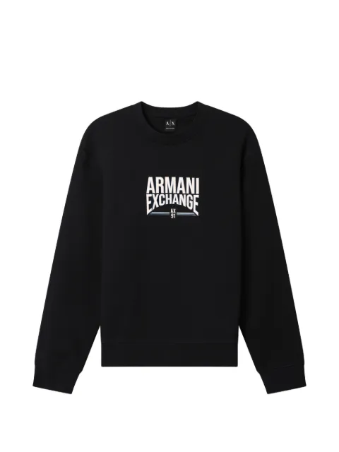 Armani Exchange logo-print sweatshirt Blue XM002446AF22124