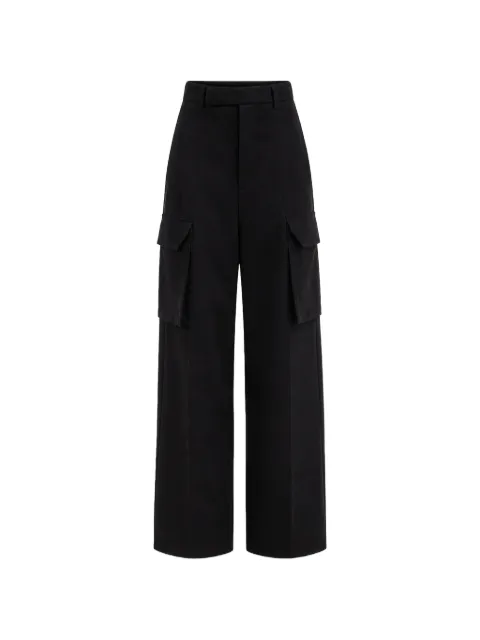 Rick Owens cargo-pocket high-waisted trousers Black RP02E4354WGP