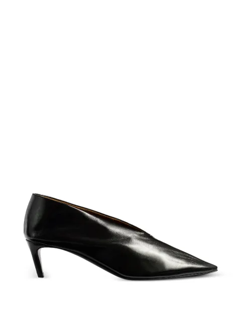 KHAITE pleated pointed-toe pumps Black F20531027200