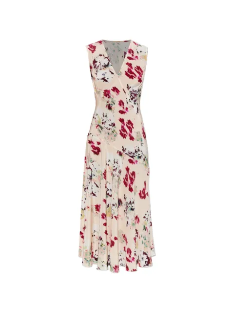 Ulla Johnson floral-print V-neck midi dress Neutrals PF260129