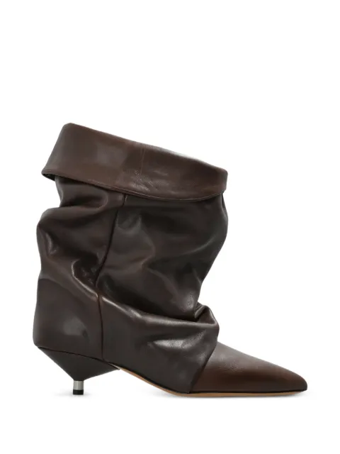 ISABEL MARANT Edrik slouchy ankle boots Brown BO0120FAB3A10S