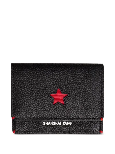 Shanghai Tang Tang Star cut-out billfold wallet Black Z5MLW481AN