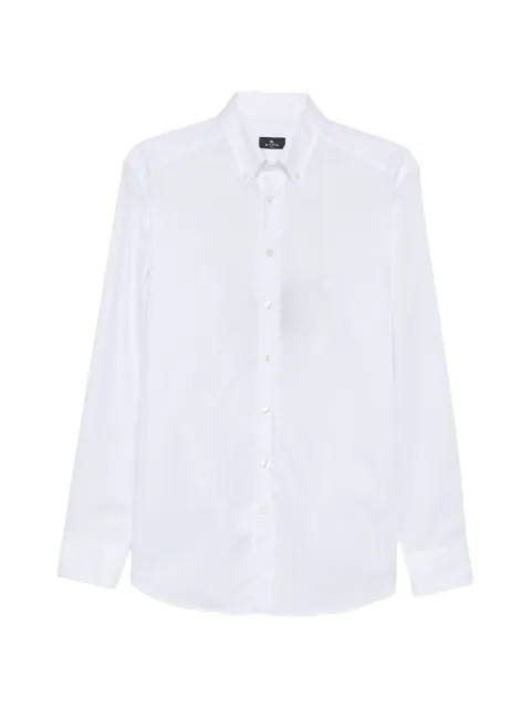 ETRO button-down Pegasus-embroidered shirt White MRIB0004AV11R