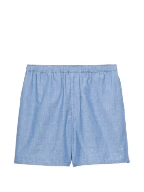 Prada chambray Bermudas Blue GEP450SOOO18NE