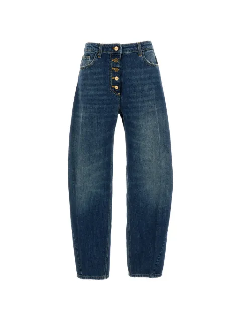 Elisabetta Franchi balloon jeans with jewel buttons Blue PJ10D66E2