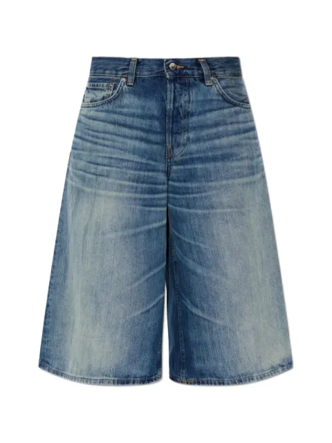Haikure Legacy whiskered-effect shorts Blue HEW03392DF207
