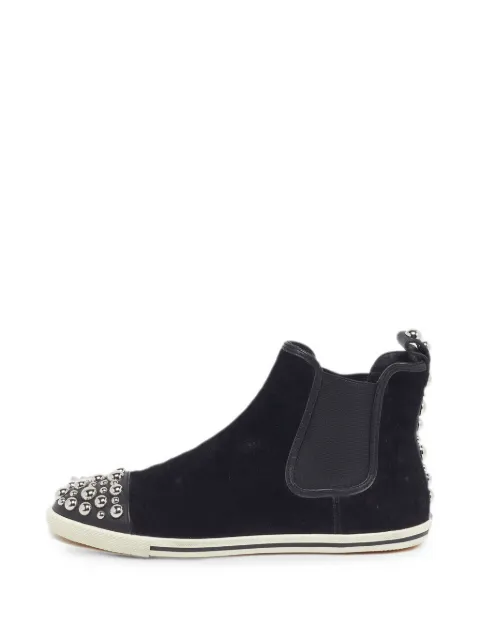 Marc By Marc Jacobs stud-embellished suede ankle boots Black 1315447