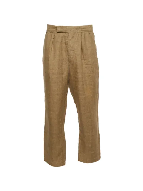 Dries Van Noten Pre-Owned straight-fit trousers Brown 1364243
