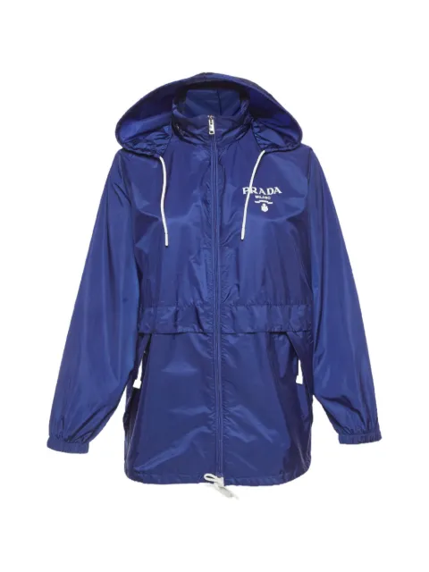 Prada Pre-Owned blue hooded jacket Blue 1294611