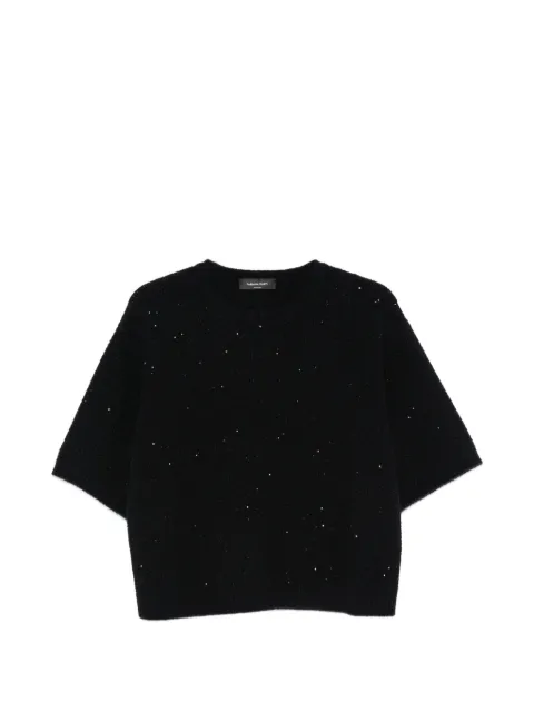 Fabiana Filippi sequin-embellished bouclé-knit sweater Black MAD216F388M327