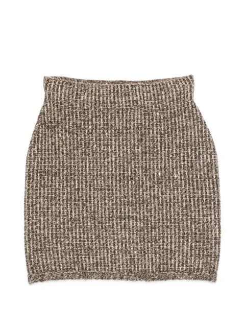 Fabiana Filippi sequin-embellished mini skirt Brown GND216F325M257M591