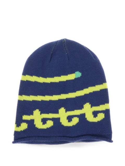 LITT' Swirl knit cotton beanie Blue LT26SHT04YES