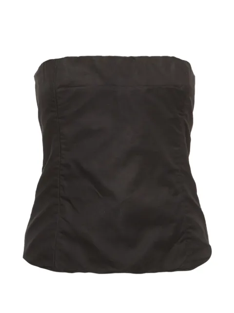 KHAITE Pre-Owned strapless corset top Black 1363921
