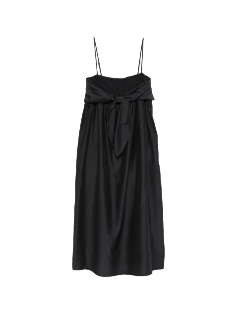 Vince bow-detail midi dress Black V207652062
