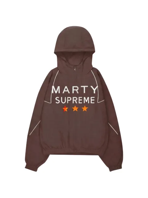 Nahmias x Marty Supreme printed sport jacket Brown NAH003
