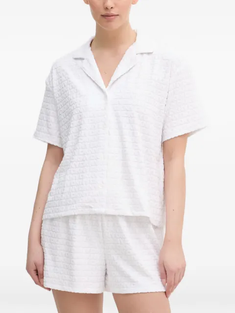 DKNY logo-embossed pajama set White YI80117