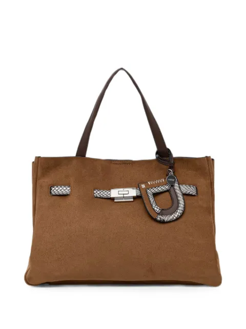 DKNY Bryar buckle-fastening tote bag Brown R63DMK43