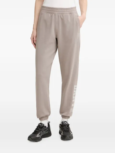 DKNY 1989 stud-embellished logo-print track pants Brown DP6P3863