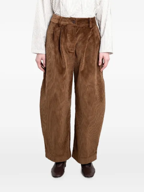 Cawley Studio Robyn corduroy trousers Brown GCAWLEYCOTTON8WALECORDROBYNTROUSERTAN