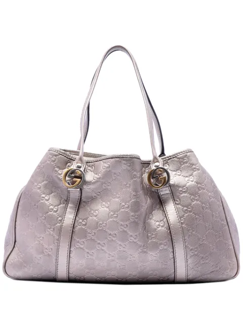 Gucci Pre-Owned 2016-2026 Metallic Guccissima Twins tote bag Purple CRE73SJXR48VLBJL