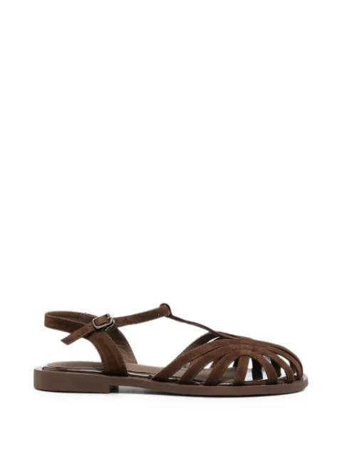 ADRIANNA FERETTI strappy cage sandals Brown 604026110BRW