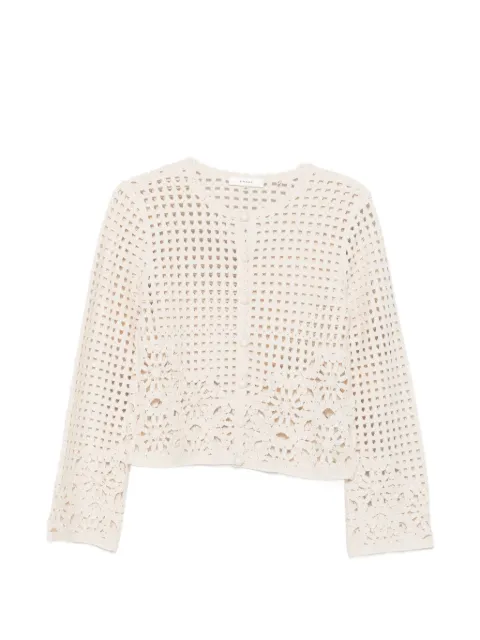 FRAME Postcard crochet cardigan Neutrals WE26KSW036