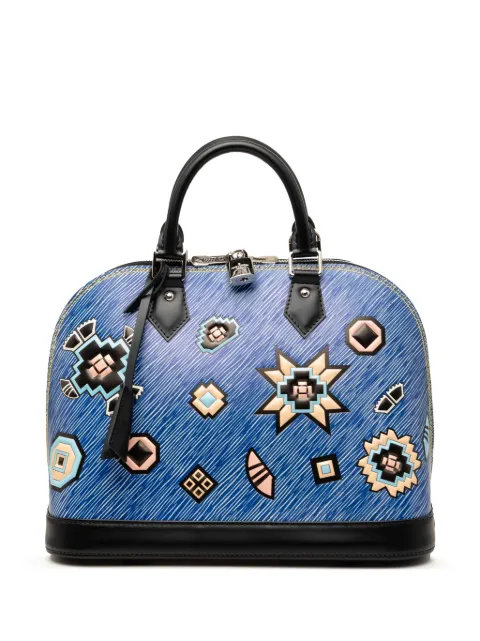Louis Vuitton Pre-Owned 2015 Epi Denim Aztec Alma PM satchel Black 74TH415J8I66HR2O