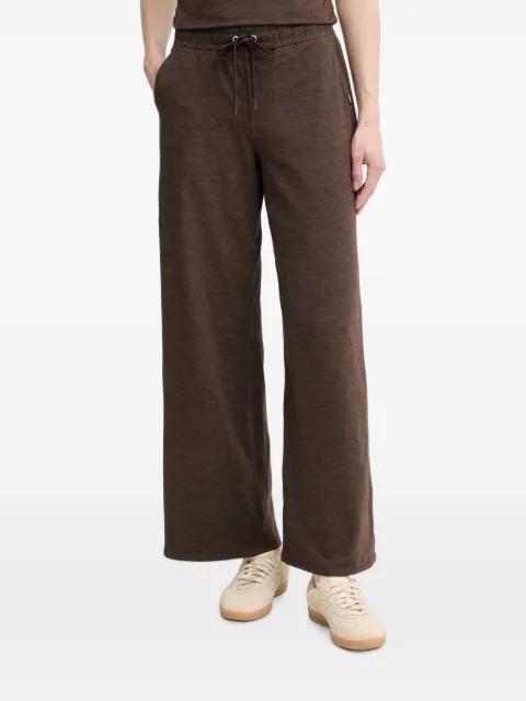 DKNY mid-rise space-dye wide-leg track pants Brown DP6P3692