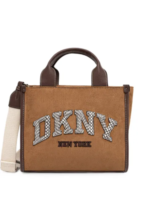 DKNY Hadlee logo-appliqué tote bag Brown R62AMC80