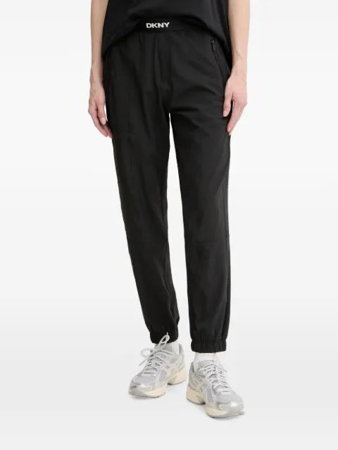 DKNY logo-waistband elasticated-cuff track pants Black DP6P3644