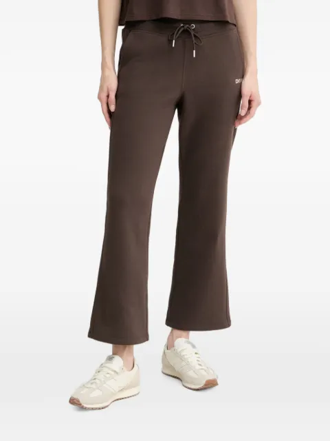 DKNY logo-plaque drawstring track pants Brown DP6P3897