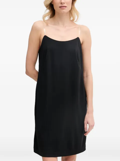 DKNY transparent-strap plunge-back mini dress Black DD6J1T30
