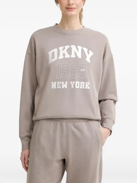 DKNY logo-print sweatshirt Neutrals DP6T1671